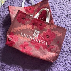 4/$25 Lex Breezy shopping bags 3 total